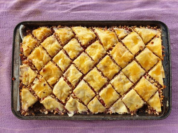 Rhubarb Rosemary and Orange Muffins